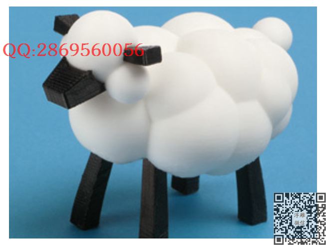 山羊_STL圆雕图立体模型3d打印核雕精雕图浮雕图
