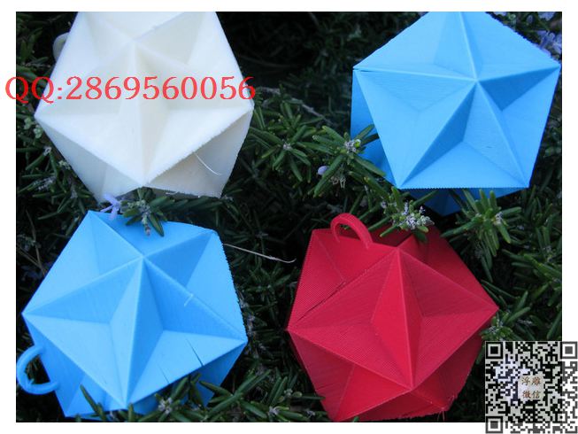 彩色十二面体_STL圆雕图立体模型3d打印核雕精雕图浮雕图