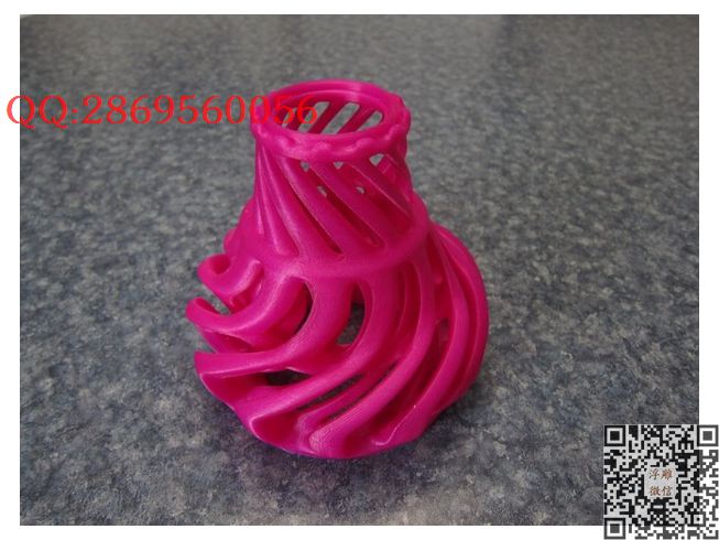 涡环花瓶_STL圆雕图立体模型3d打印核雕精雕图浮雕图