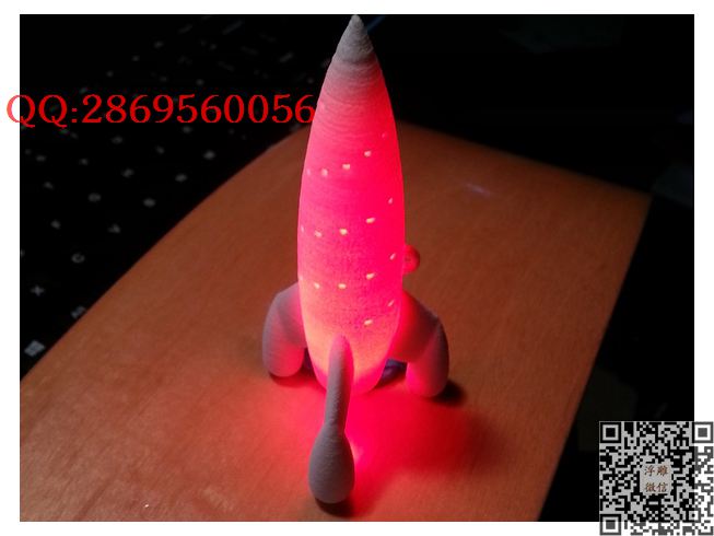 火箭装饰品2_STL圆雕图立体模型3d打印核雕精雕图浮雕图