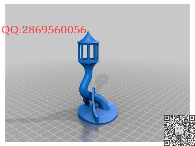 独立的灯塔_STL圆雕图立体模型3d打印核雕精雕图浮雕图