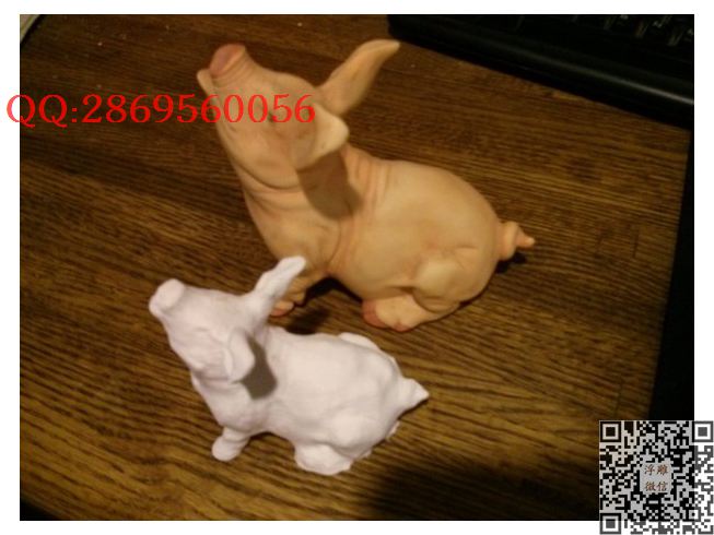 肉肉的小猪_STL圆雕图立体模型3d打印核雕精雕图浮雕图