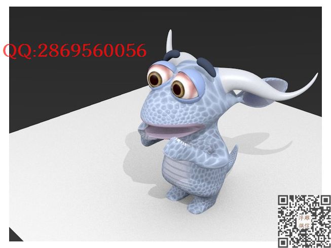 胆小的小怪物2_STL圆雕图立体模型3d打印核雕精雕图浮雕图