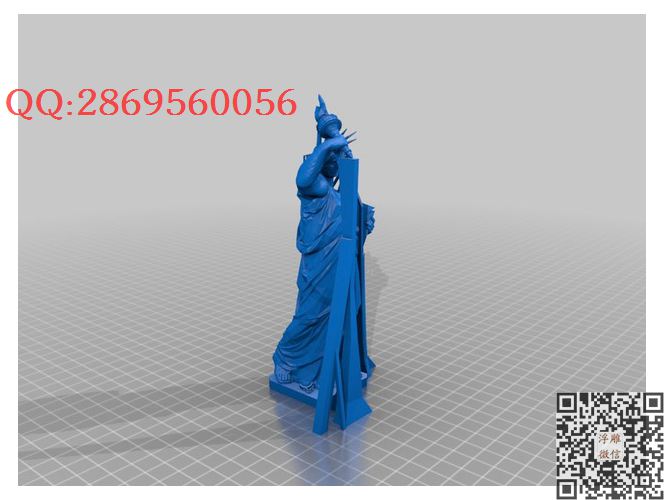 自由女神像带支撑l1ss8nx9ij_STL圆雕图立体模型3d打印核雕精雕图浮雕图