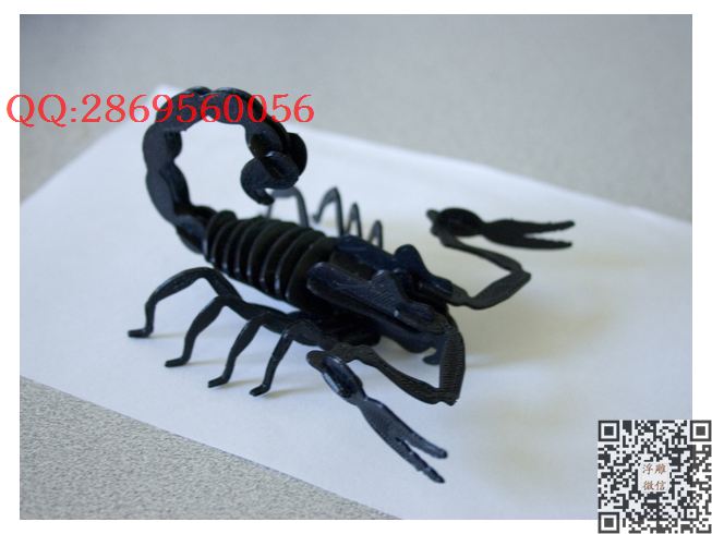 蝎子_STL圆雕图立体模型3d打印核雕精雕图浮雕图