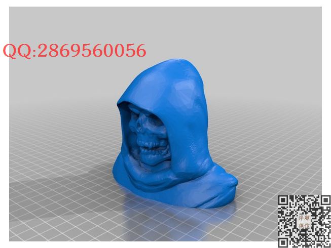 骨架半身像_STL圆雕图立体模型3d打印核雕精雕图浮雕图