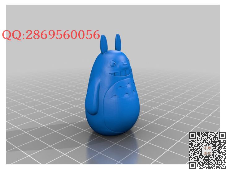 龙猫totoro-solid_preview_featured_STL圆雕图立体模型3d打印核雕精雕图浮雕图