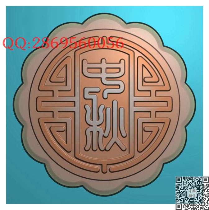 仿古中秋月饼模具图_圆形中秋月饼模具月饼模子精雕图浮雕图