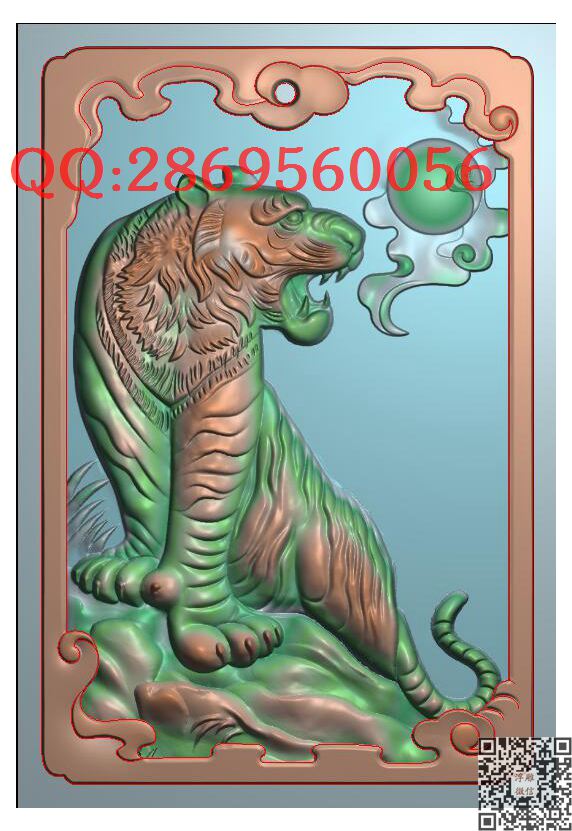 46牌上山虎9_玉雕仿古挂件花件牌子46牌木雕图牙雕图46牌精雕图浮雕图