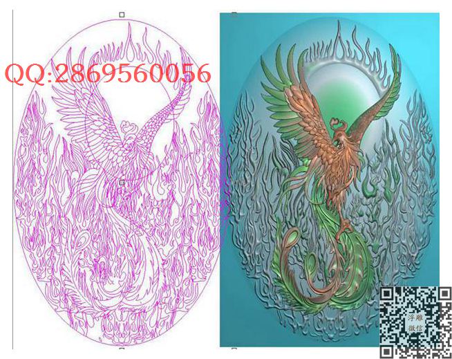 620火凤凰46牌椭圆_玉雕仿古挂件花件牌子46牌木雕图牙雕图46牌精雕图浮雕图