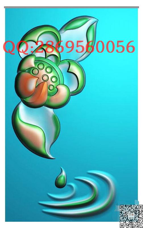 GNA-085滴水莲花牌挂件_玉雕仿古挂件花件牌子46牌木雕图牙雕图46牌精雕图浮雕图