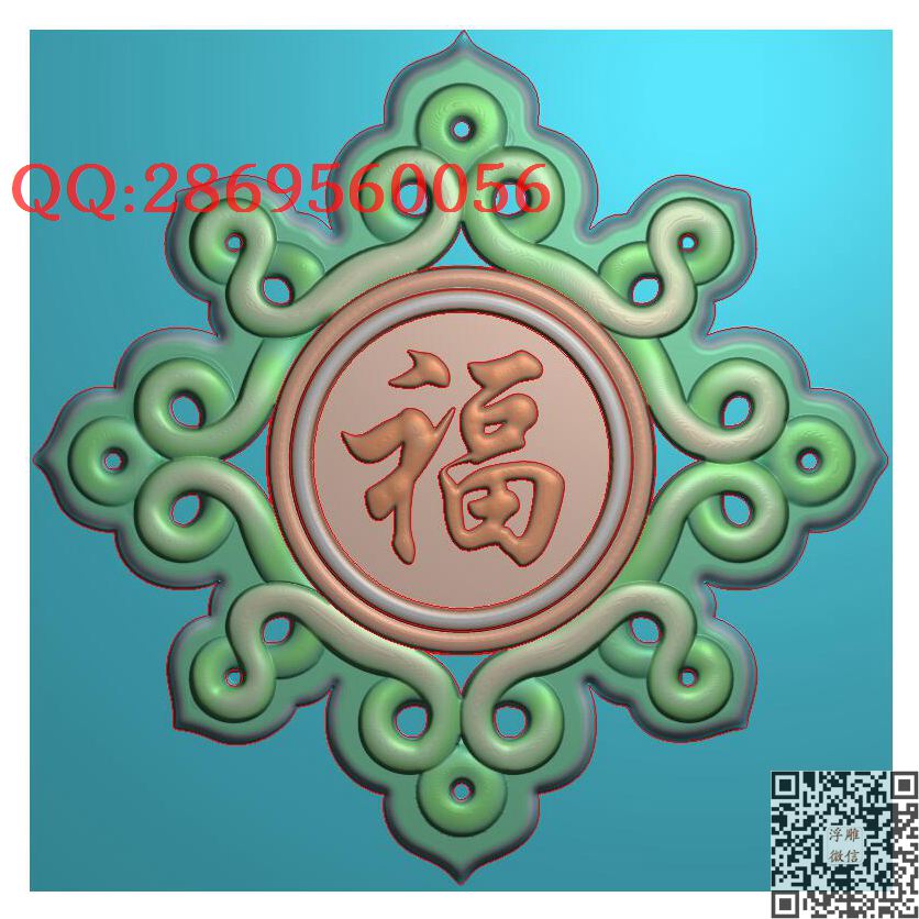 中国结福字挂件_玉雕仿古挂件花件牌子46牌木雕图牙雕图46牌精雕图浮雕图
