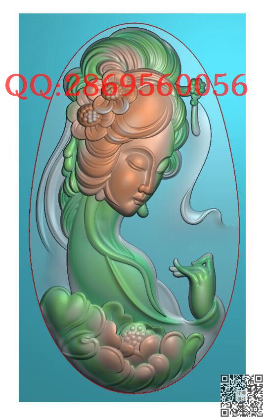 椭圆侧脸莲花美女_玉雕仿古挂件花件牌子46牌木雕图牙雕图46牌精雕图浮雕图