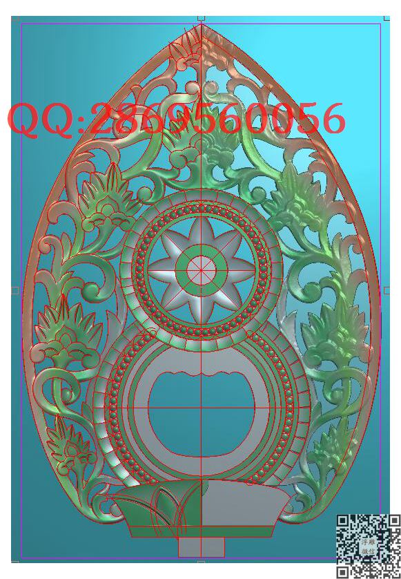 洋花背光123-182_玉雕仿古挂件花件牌子46牌木雕图牙雕图46牌精雕图浮雕图