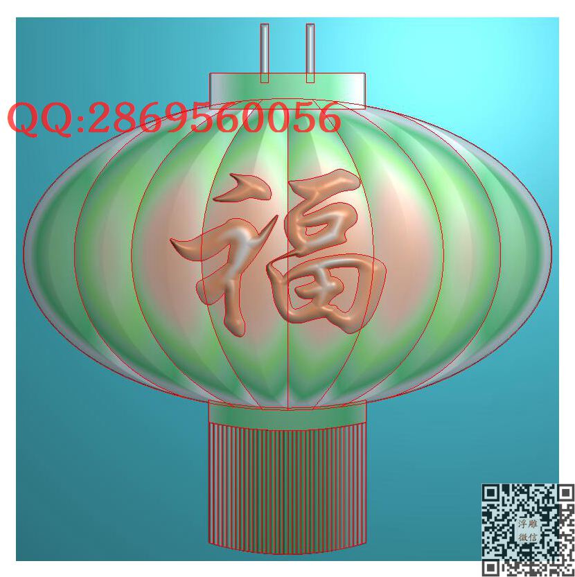 灯笼福_玉雕仿古挂件花件牌子46牌木雕图牙雕图46牌精雕图浮雕图