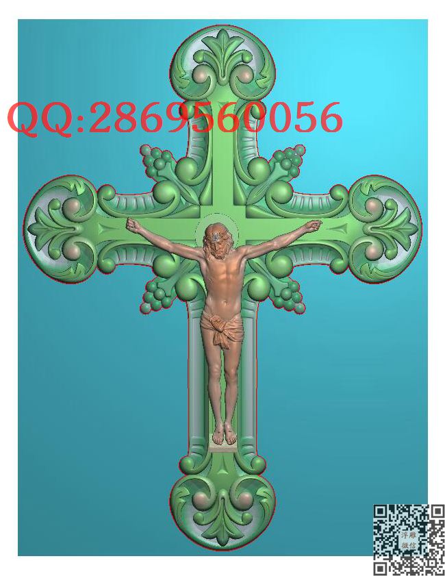 经典耶稣十字架_玉雕仿古挂件花件牌子46牌木雕图牙雕图46牌精雕图浮雕图