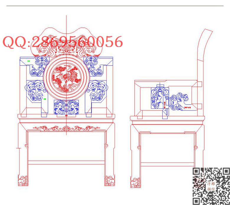 太师椅木工图_仿古沙发套图大床宝座精雕图浮雕图