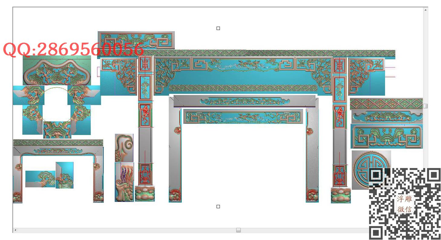 星qt002zt_仿古沙发套图大床宝座精雕图浮雕图