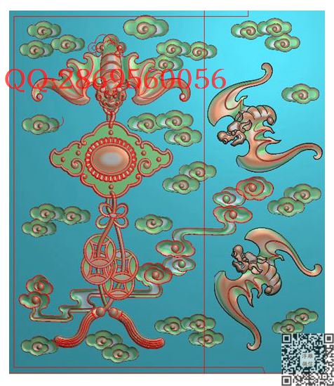 大本沙发扶手正面蝙蝠拼_蝙蝠门板背板靠背屏风蝙蝠壁挂精雕图浮雕图
