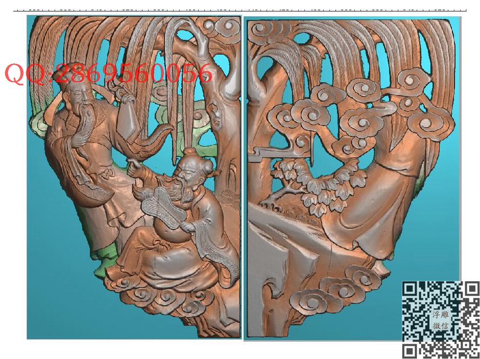 八仙牛腿_镂空洋花角花仿古雀替精雕图浮雕图