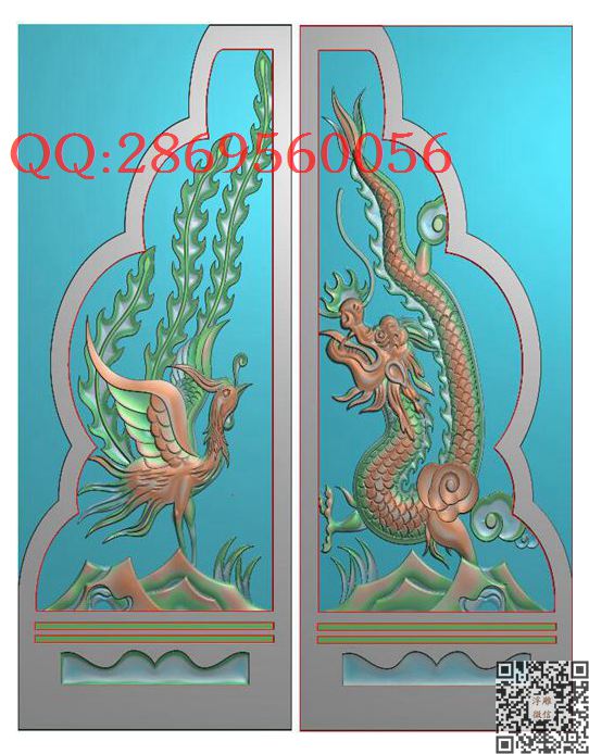 50龙凤墓碑450-1160_龙凤呈祥龙凤戏珠精雕图浮雕图