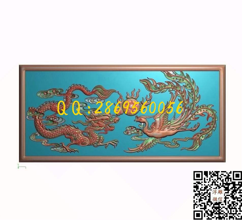 龙凤拼和1129_龙凤数控精雕图精雕图浮雕图