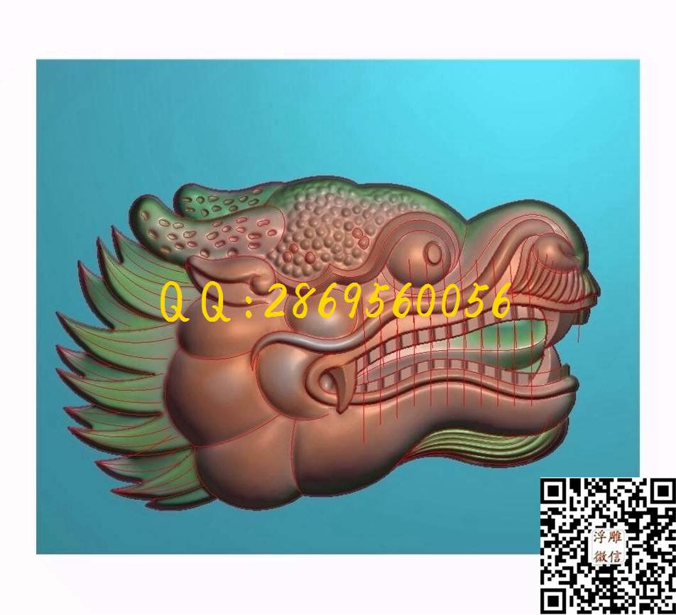 精雕图龙头挂_龙牌祥云仿古玉雕龙凤挂件龙头凤凰精雕图浮雕图