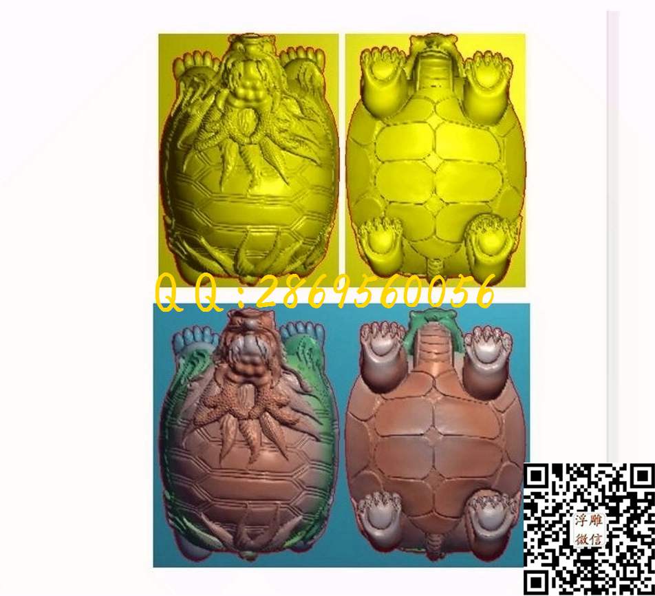 仿古乌龟神龟挂件立体龙龟0922双面龙龟深雕_瑞兽动物玉石雕刻玉雕挂件仿古牌子46牌精雕图浮雕图