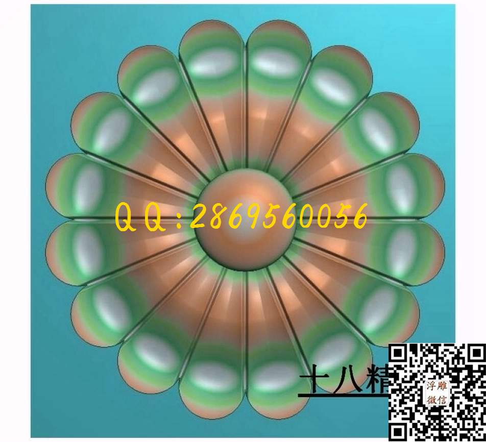 Y07_圆形洋花圆门花欧式洋花门芯圆洋花精雕图浮雕图