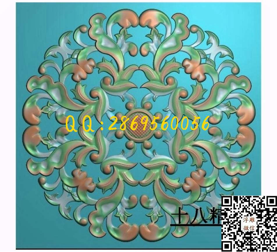 门上花300_圆形洋花圆门花欧式洋花门芯圆洋花精雕图浮雕图
