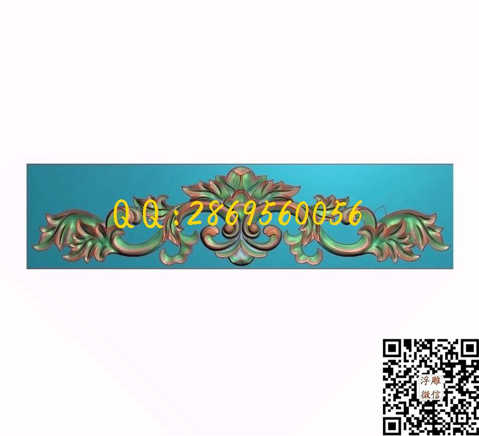 门上花005_长花精雕图横洋花门花贴花门上花精雕图浮雕图