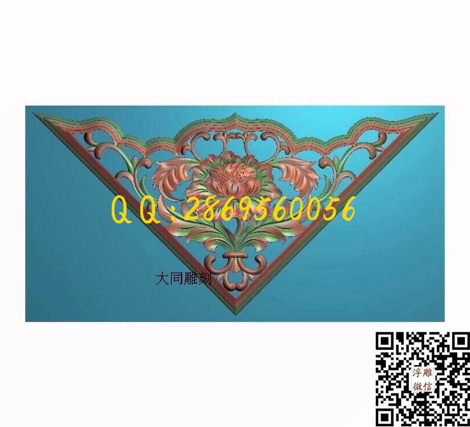 角花2501_镂空中式洋花角花欧式角花门花拉空贴花精雕图浮雕图