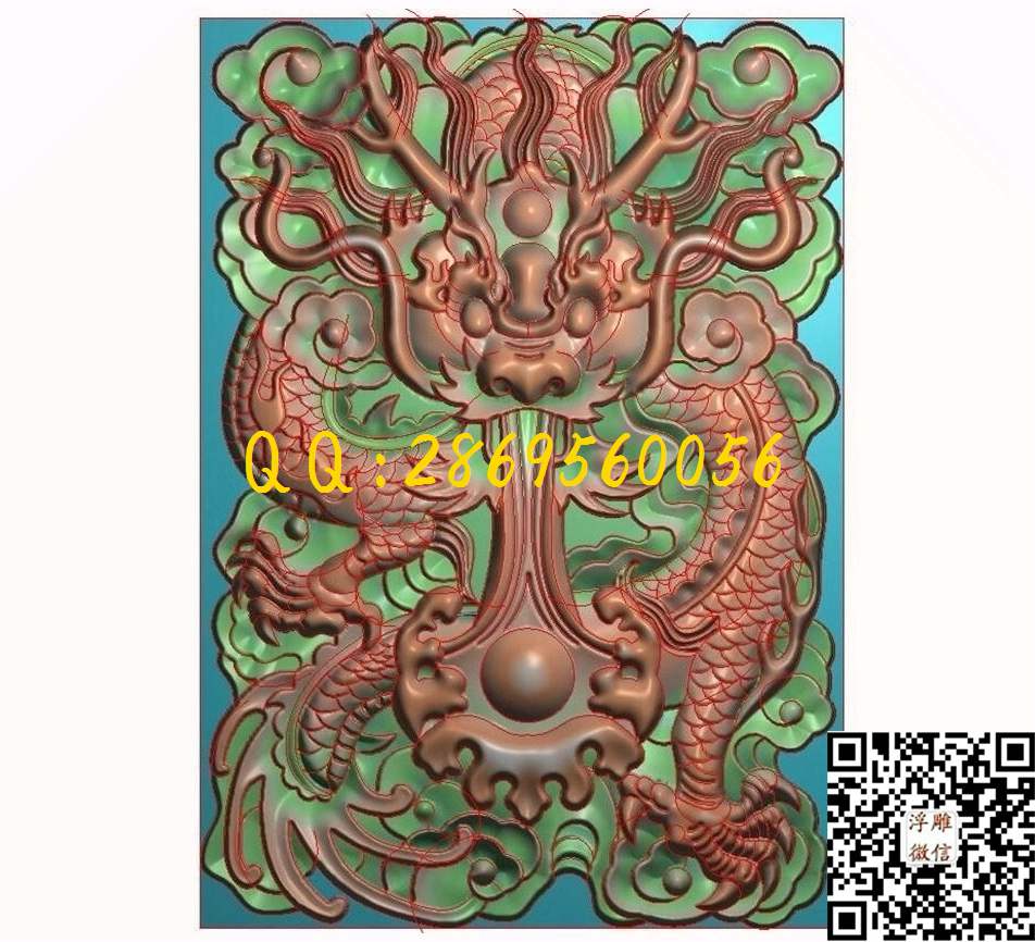 手把件挂件方牌龙牌5_仿古龙挂件龙牌玉雕龙牌子玉石雕刻单龙46牌精雕图浮雕图