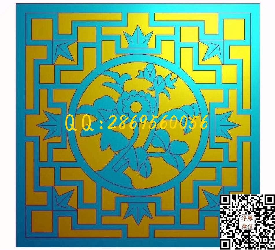 镂空格子花格通花仿古花草窗花_中式屏风菊精雕图浮雕图