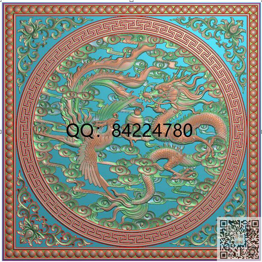 30回纹珠龙凤600_藏式图古建图精雕图浮雕图