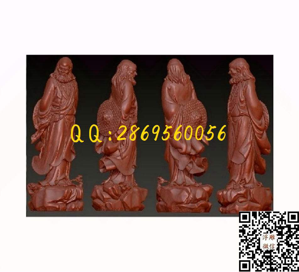 背帽达摩_圆雕图3d立体模型图stl电脑雕刻四轴雕刻精雕图浮雕图