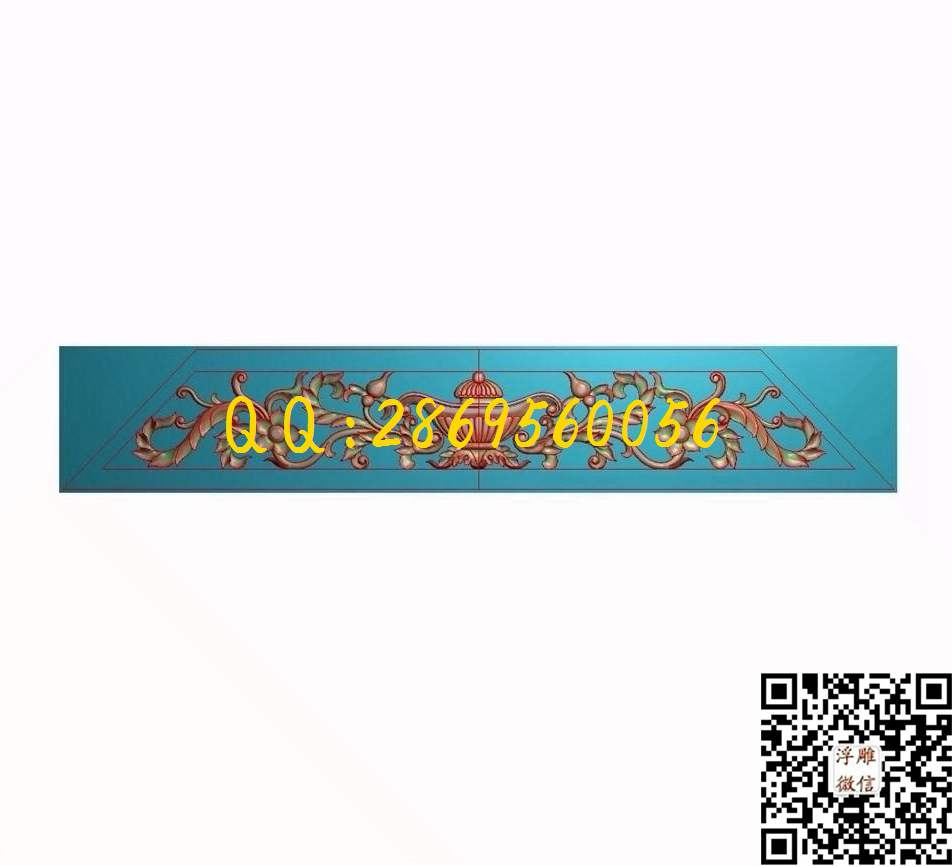 门花471-82-3_长方形洋花欧式洋花门花贴花木门洋贴花横洋花精雕图浮雕图