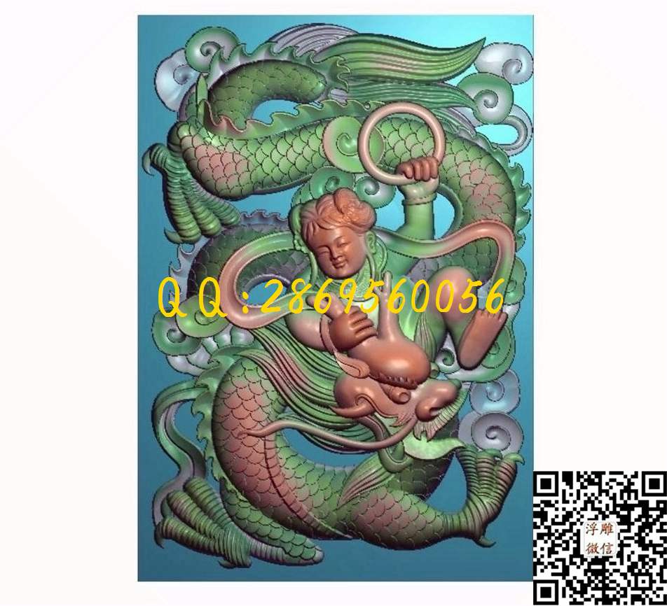哪吒闹海42-61-6_46牌玉雕挂件仿古平安牌花鸟鱼虫玉雕牌子精雕图浮雕图