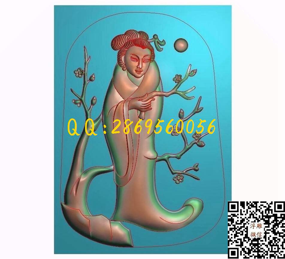 梅花侍女51-72-3_46牌玉雕挂件仿古平安牌花鸟鱼虫玉雕牌子精雕图浮雕图