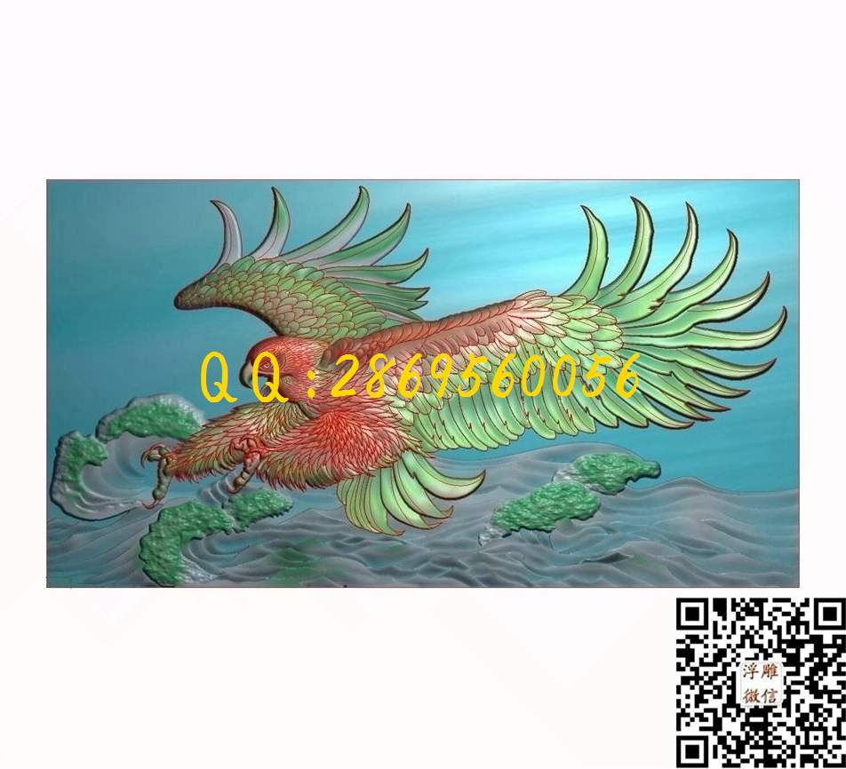 老鹰145-78-6_精雕图动物精雕图浮雕图
