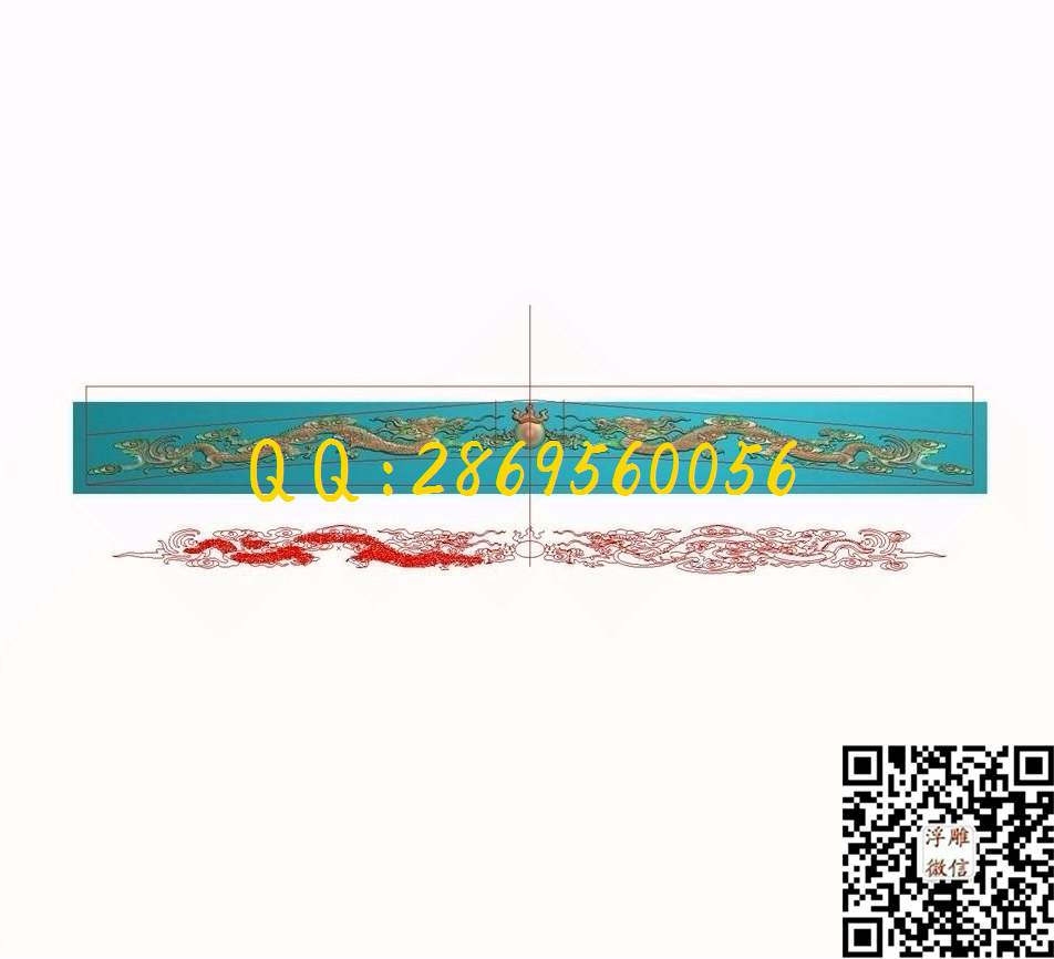 二龙戏珠弧度4022-403-15_精雕图龙凤精雕图浮雕图
