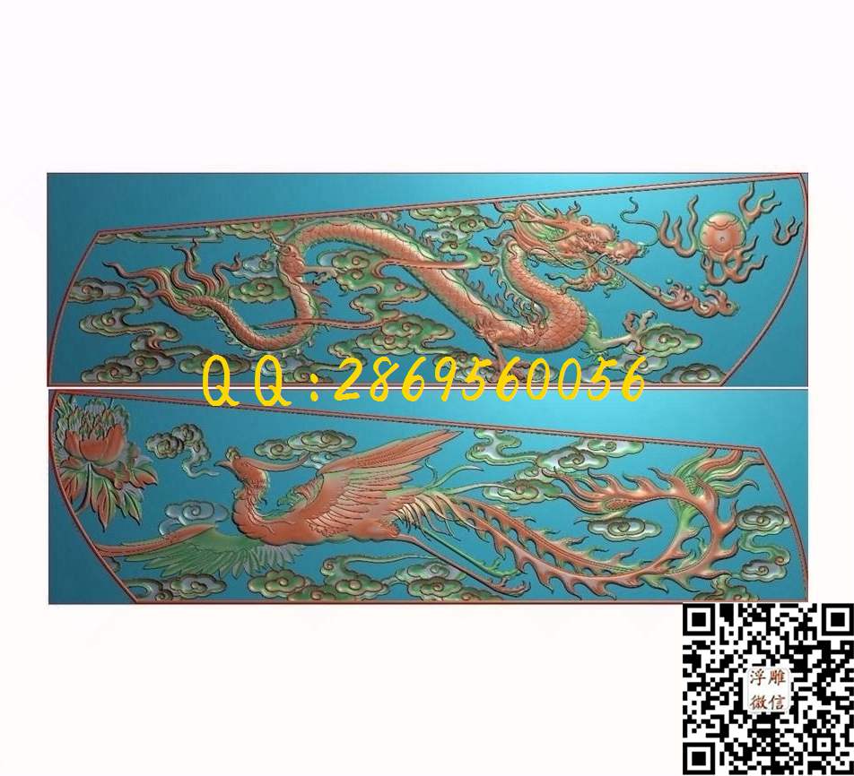 龙凤棺材1879-529-10_龙凤呈祥精雕图横板龙凤墓碑石雕龙棺木凤凰牡丹精雕图浮雕图