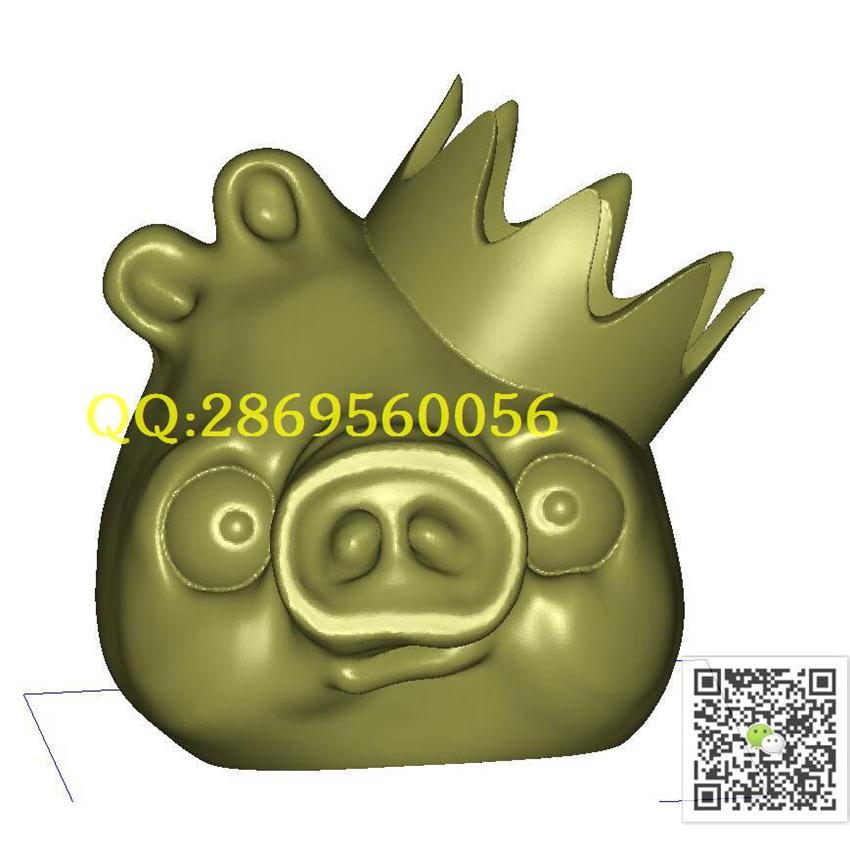 小猪笔筒STL_STL圆雕图3d打印三维立体模型精雕图浮雕图