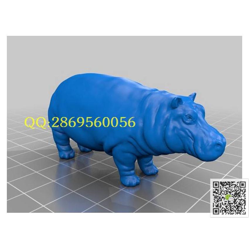 河马STL_STL圆雕图3d打印三维立体模型精雕图浮雕图