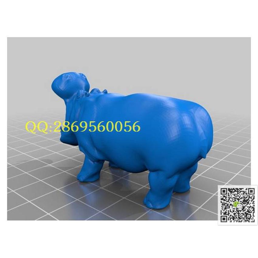 河马STL多模型_STL圆雕图3d打印三维立体模型精雕图浮雕图