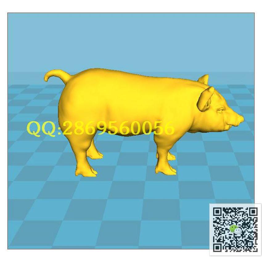 金猪STL_STL圆雕图3d打印三维立体模型精雕图浮雕图