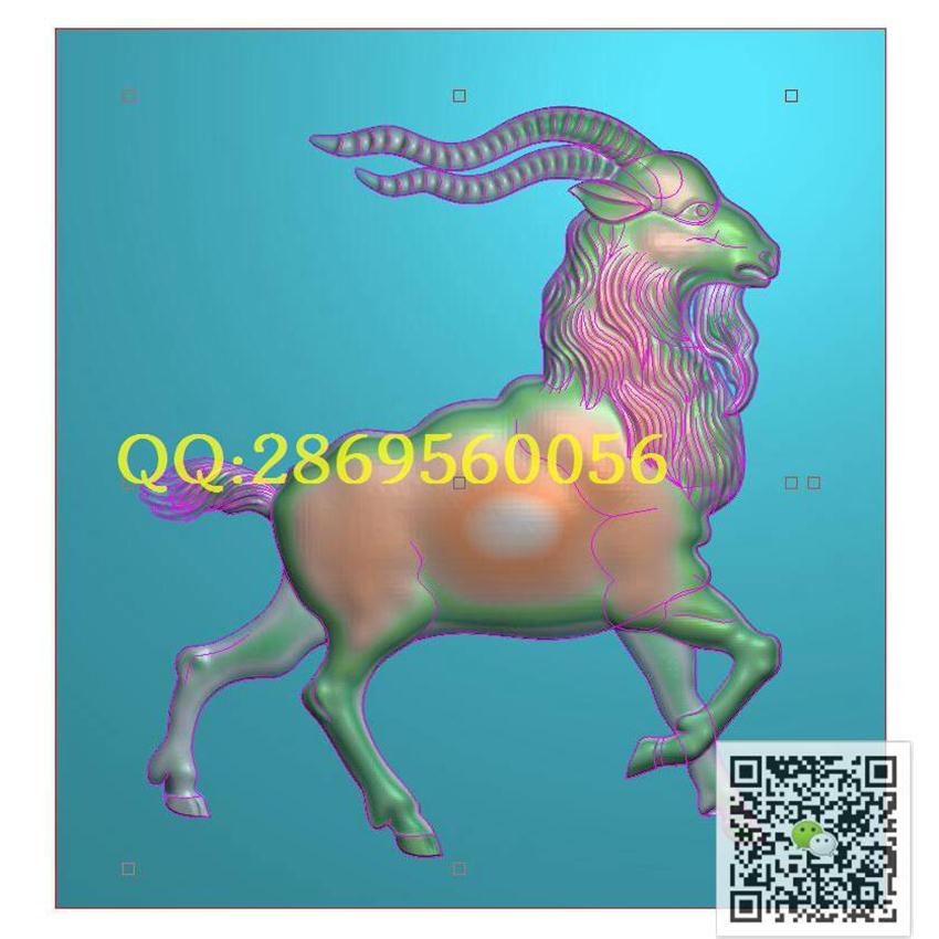 十二生肖羊25-29_玉雕挂件牌子挂饰46牌精雕图浮雕图