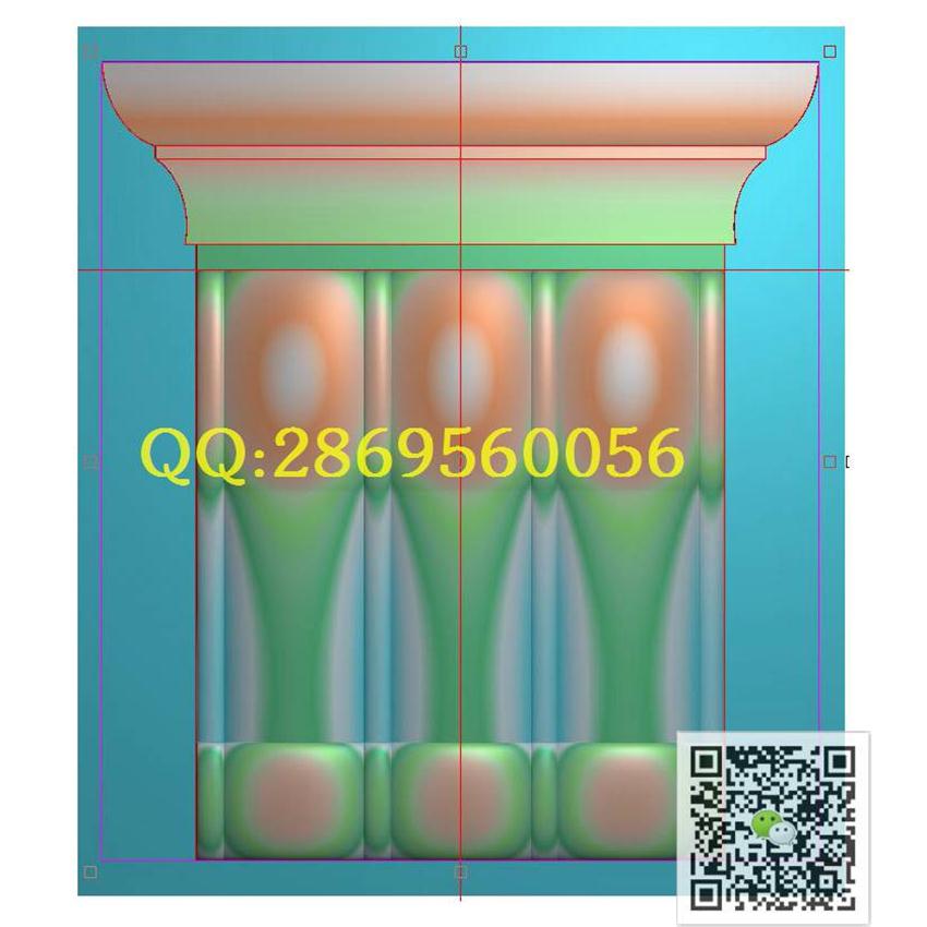 ZT100柱头570-635_洋花柱头门花欧式罗马柱精雕图浮雕图