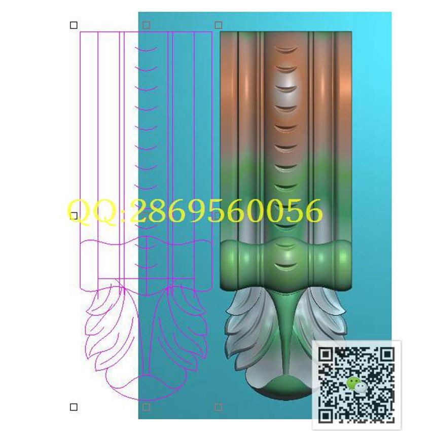 ZT130柱头80-224_洋花柱头门花欧式罗马柱精雕图浮雕图