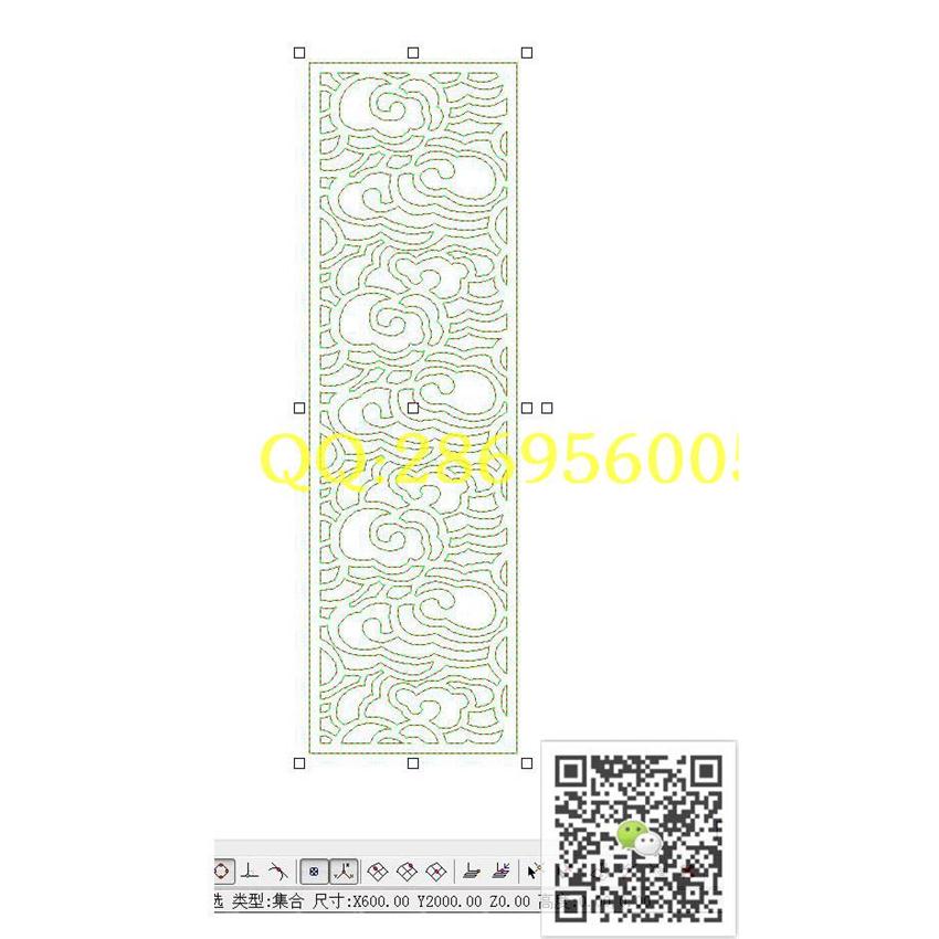 LK40镂空隔断装饰600-2000_矢量图电脑雕刻数控激光雕刻单线图线雕图精雕图浮雕图